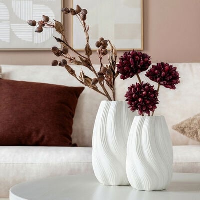 Carola maljakko 17x17x25 cm valkoinen